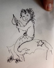 Juniper mermaid sketch